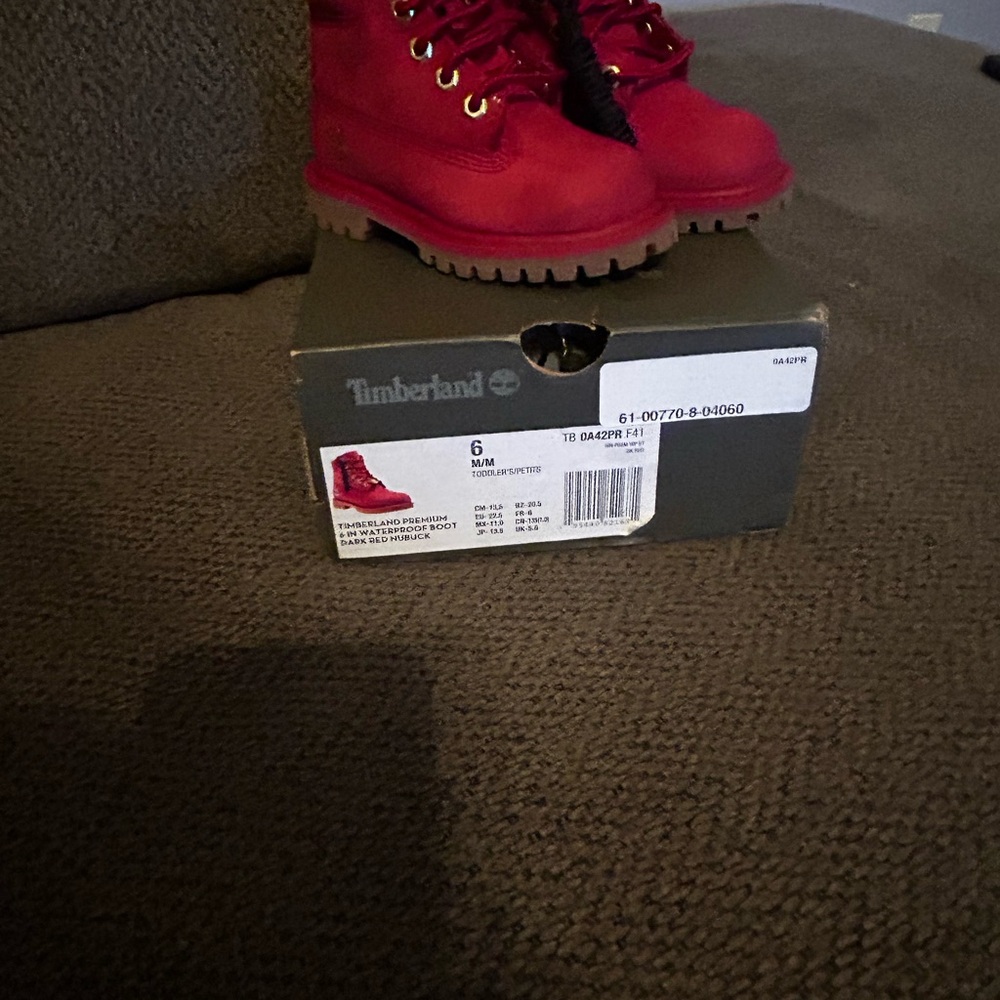 Timberland Red Boots